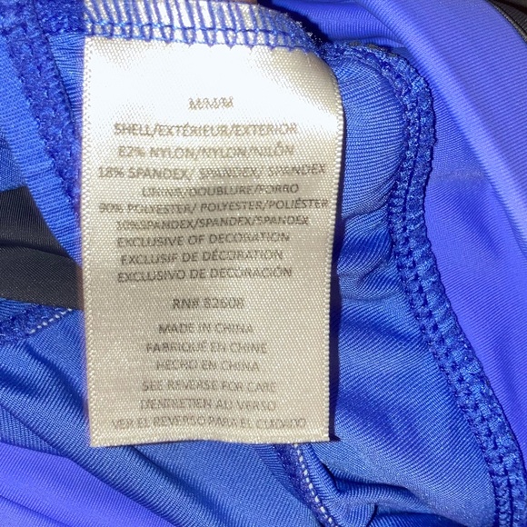 FREE COUNTRY Purple and Grey Women’s Swim Shorts Trunks NWOT - Picture 10 of 16